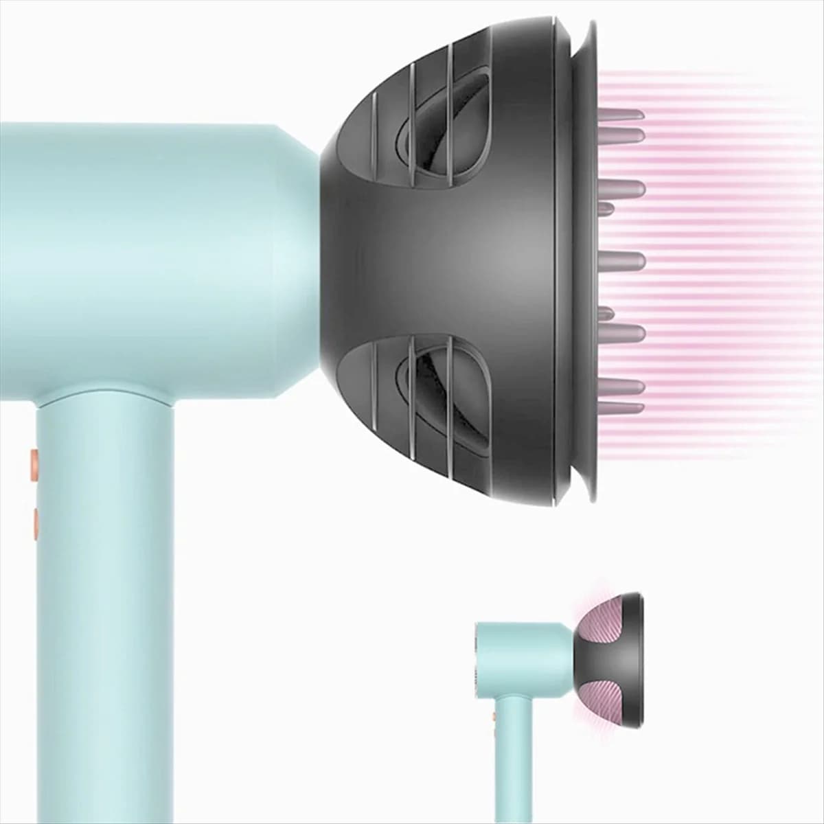 Accessorio diffusore per asciugacapelli HD01,HD02, HD03,HD04,HD07,HD08,HD15 HD16 Diffusore Wave+Curl a doppio scopo