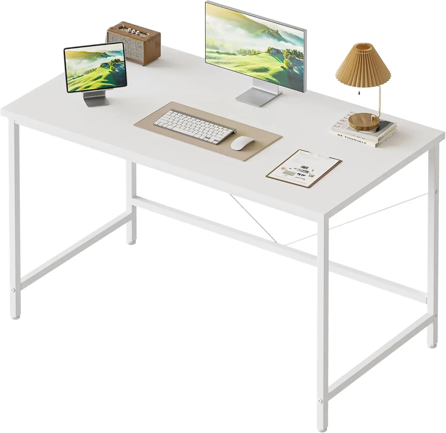 Scrivania per computer da 32 pollici, scrivania da gioco per piccoli spazi, tavolo moderno in stile semplice per ufficio domestico, tavolo da studio per studenti