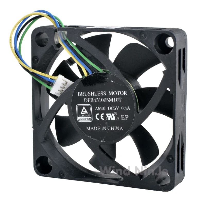 DFB451005M10T AM0J 5cm 50mm Micro high speed cooling fan 50x50x10mm DC5V 0.40A 4 pin for CPU motherboard Raspberry Pi