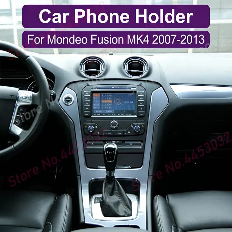 Supporto Gravity per Ford Mondeo Fusion MK4 2007-2013, supporto per telefono da auto, supporto orizzontale per GPS con base e accessori