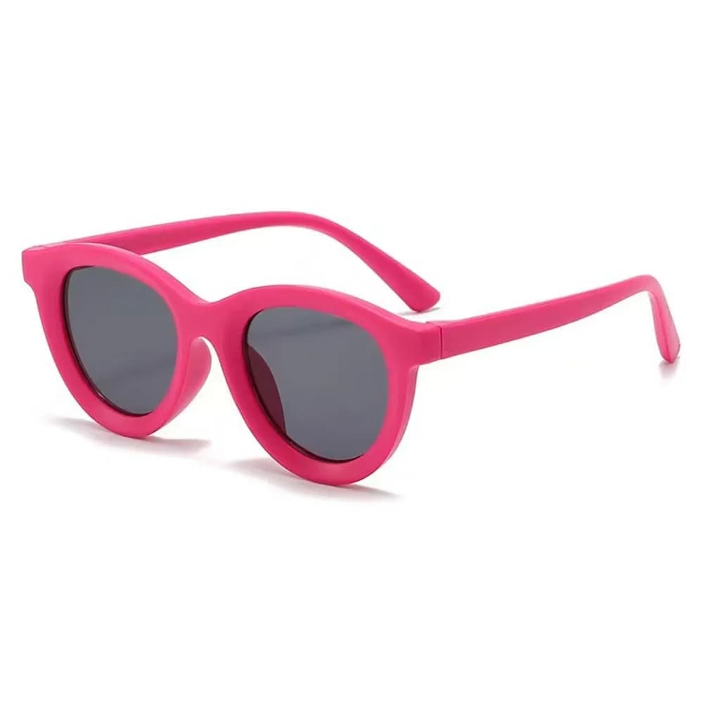 Fashion Retro Sunglasses UV Protection Soft Silicone Frame Shades Candy Color Beach Play Eyewear for Boys & Girls