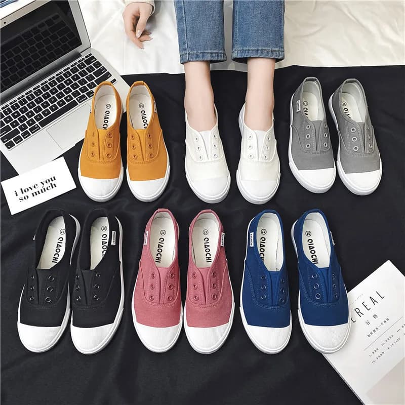 Sneakers moda donna scarpe di tela mocassini Casual bianchi scarpe vulcanizzate da donna scarpe da ginnastica da skateboard da donna scarpe sportive