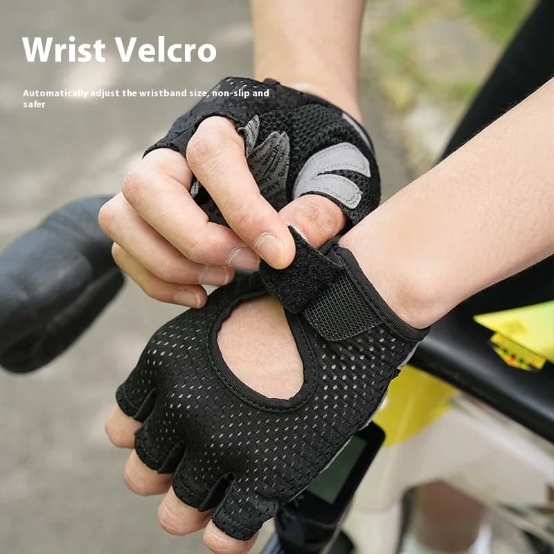 Men's and women's cycling gloves half fingers non-slip shock absorption equipment breathable gym bicycle sports gloves outdoor