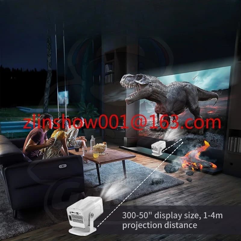 Proiettore LCD Video HD 4K Mini Home Theater portatile Proiettore Android 4K dual band con WI-FI6