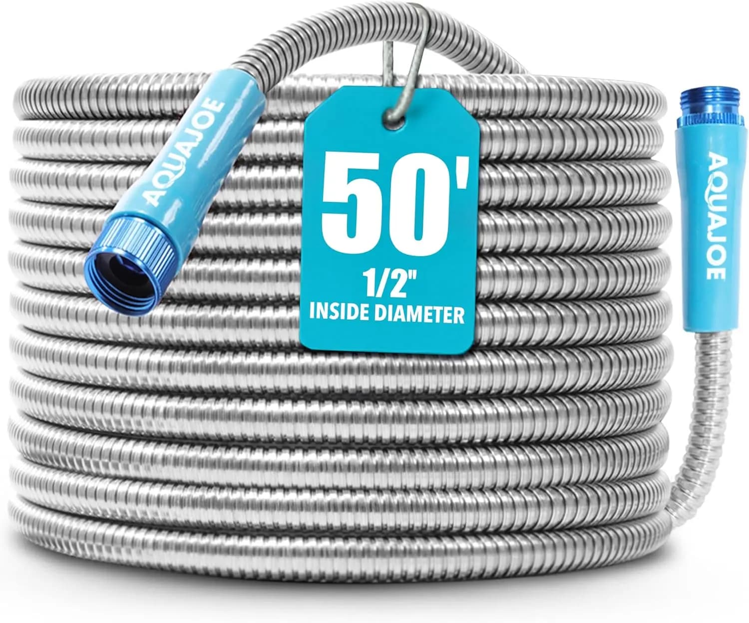 Stainless Steel Garden Tube AJSGH50, Anti-Piega, Maximum Pressure 300 PSI, Length 15 Meters