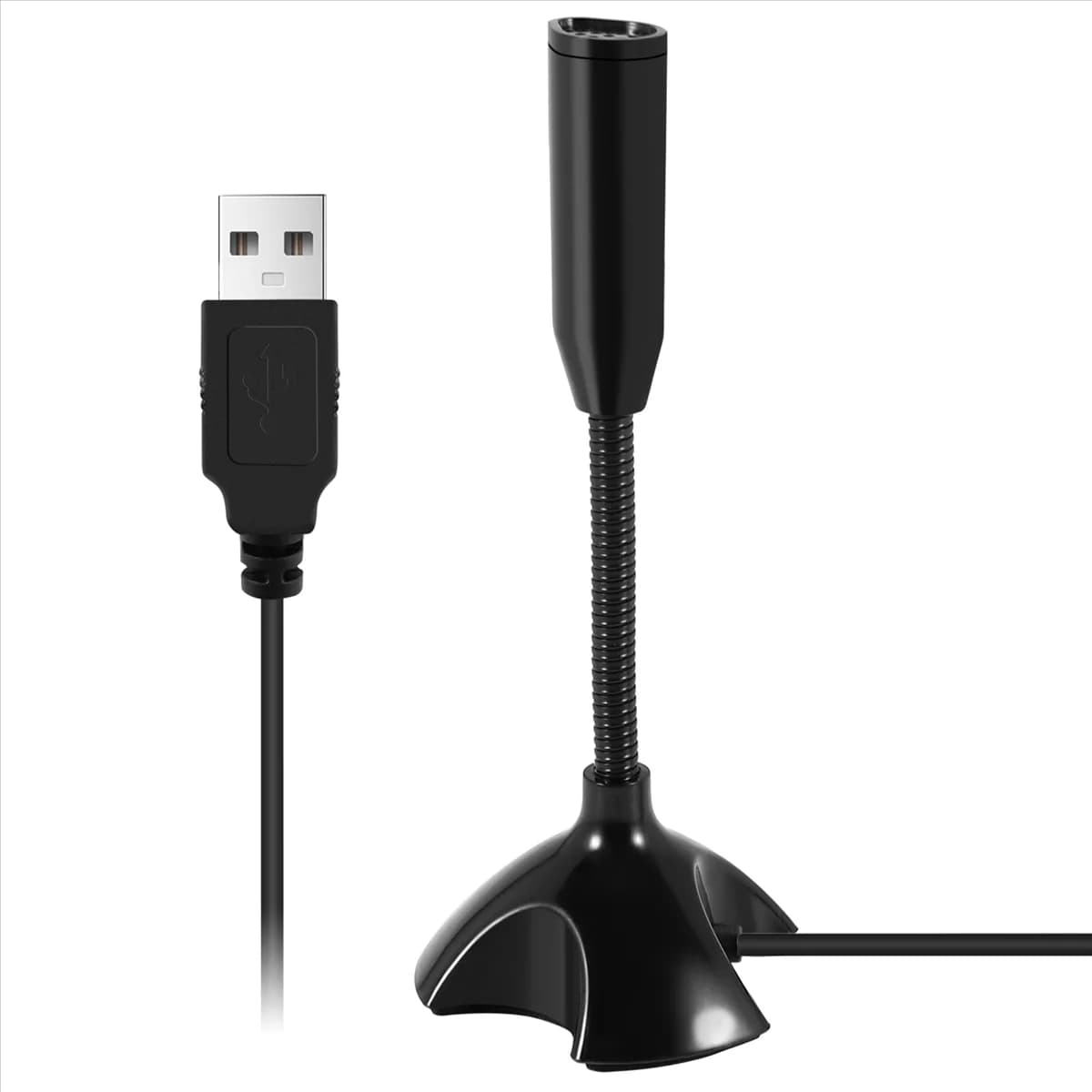 Microfono USB A72Z Web Microfono flessibile con cancellazione del rumore per supporto per laptop per computer PC