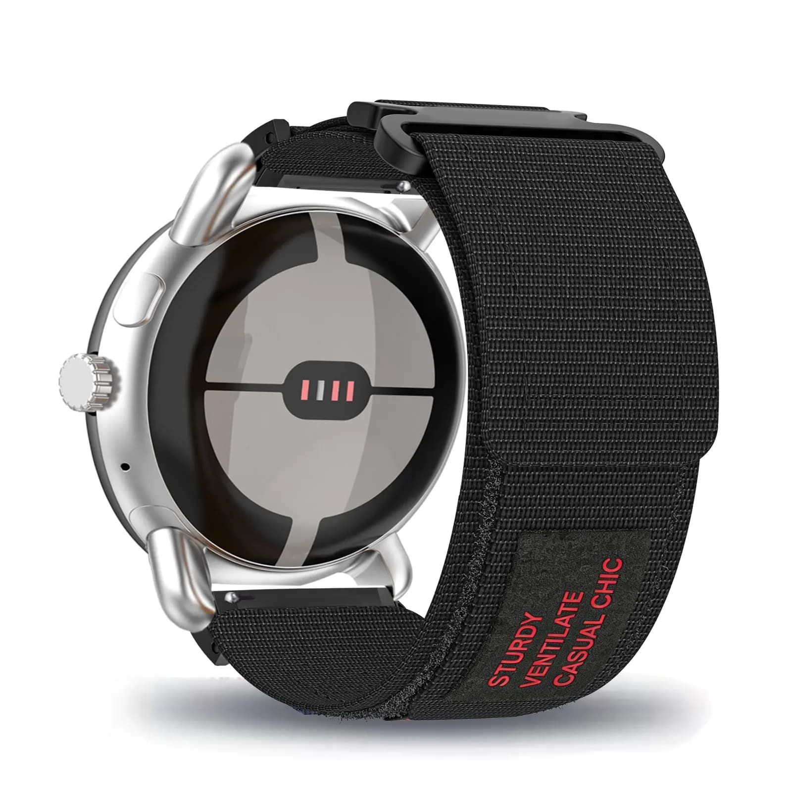 Nylon Velcro Bands for Google Pixel Watch 4/3 45mm, Google Pixel Watch 1/2/3/4 41mm Strap for Men and Women