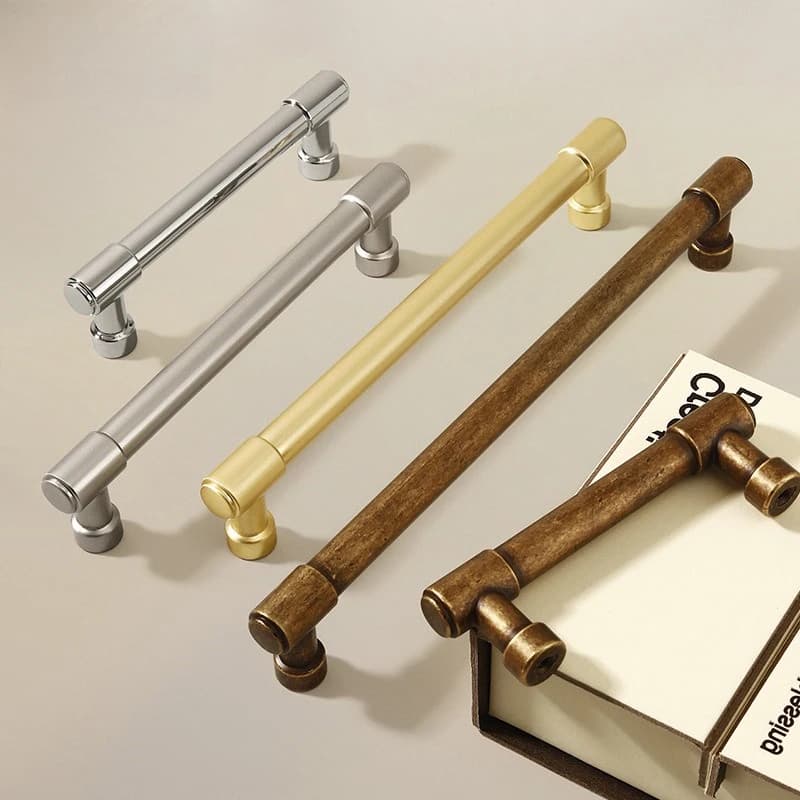 Maniglie per porte dell'armadio in stile antico, maniglie per scarpiera da cucina in argento, maniglie per cassetti in difficoltà, maniglie per mobili in oro spazzolato