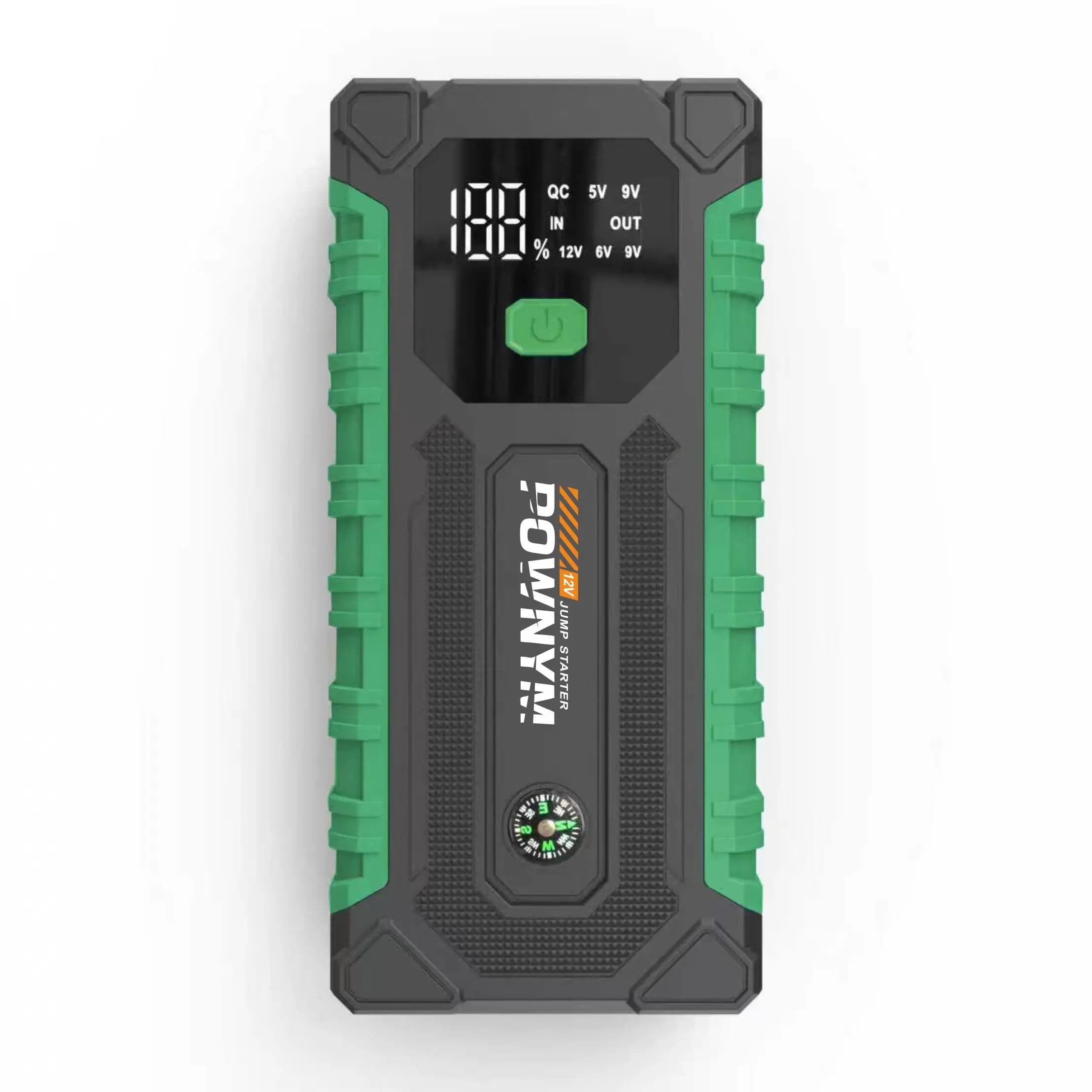 Avviatore di Emergenza per Auto, Booster Batteria 12V, Power Bank Portatile con Doppia Porta USB, Luce di Emergenza LED, Protezione di Sicurezza Multistrato