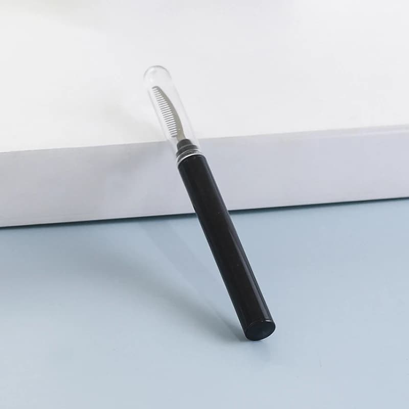 New Black Eyelash Clip Comb With Cover Eyelash Separator Eye Lifting Curl Metal Brush Mini Eyebrow Comb Beauty Makeup Tool