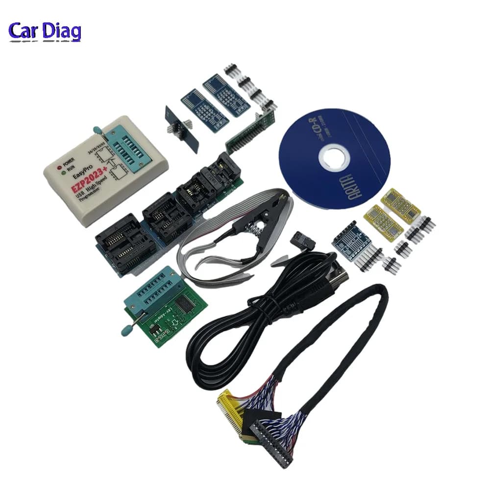 EZP 2023+ High-Speed 64bit NEW EZP2023 USB SPI Programmer 24 25 93 95EEPROM 25 Flash Bios Chip EZP2023 15 Adapter