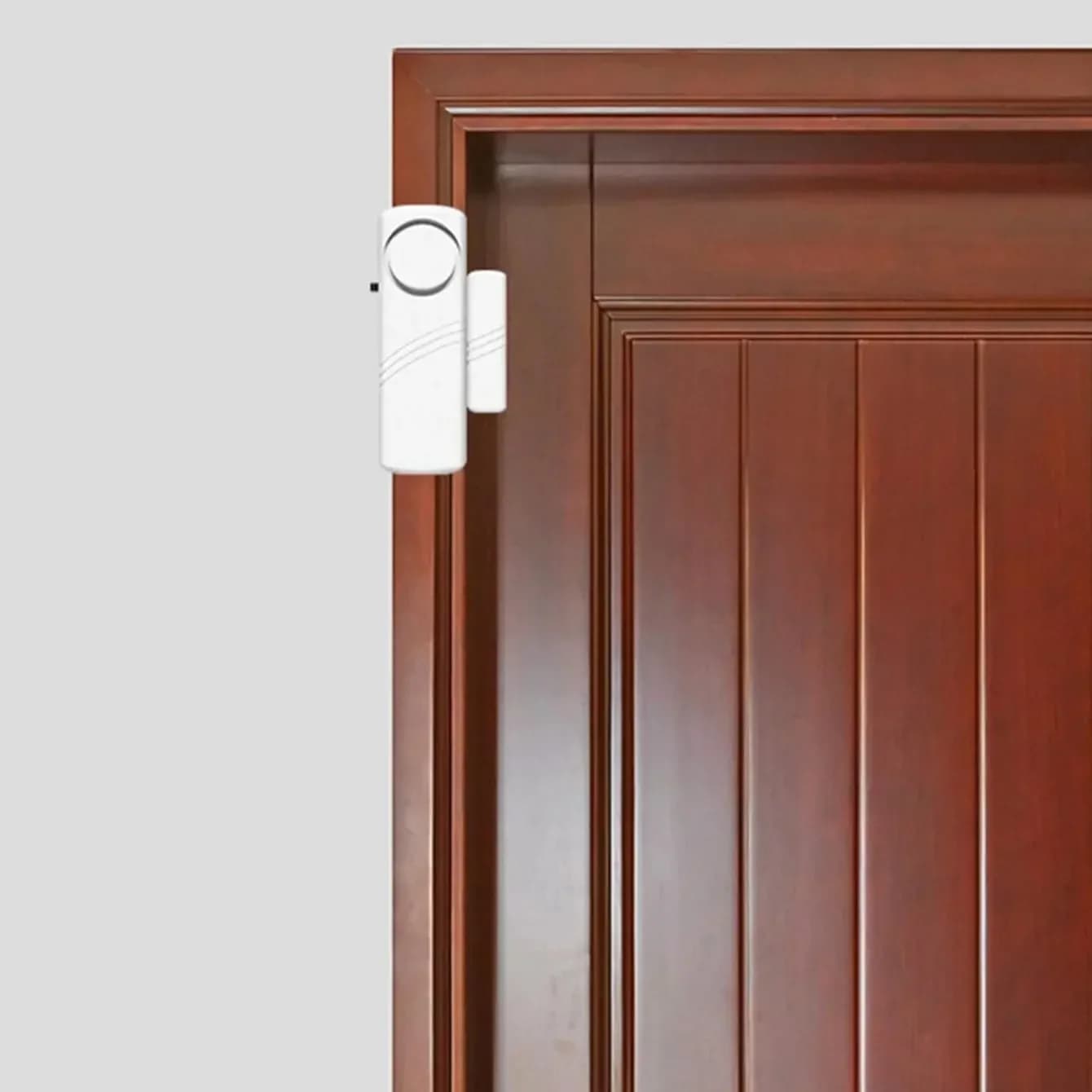 2 pezzi/1 set - Rilevatori di allarme con sensore magnetico per porte e finestre senza fili Sistema di allarme di sicurezza domestica