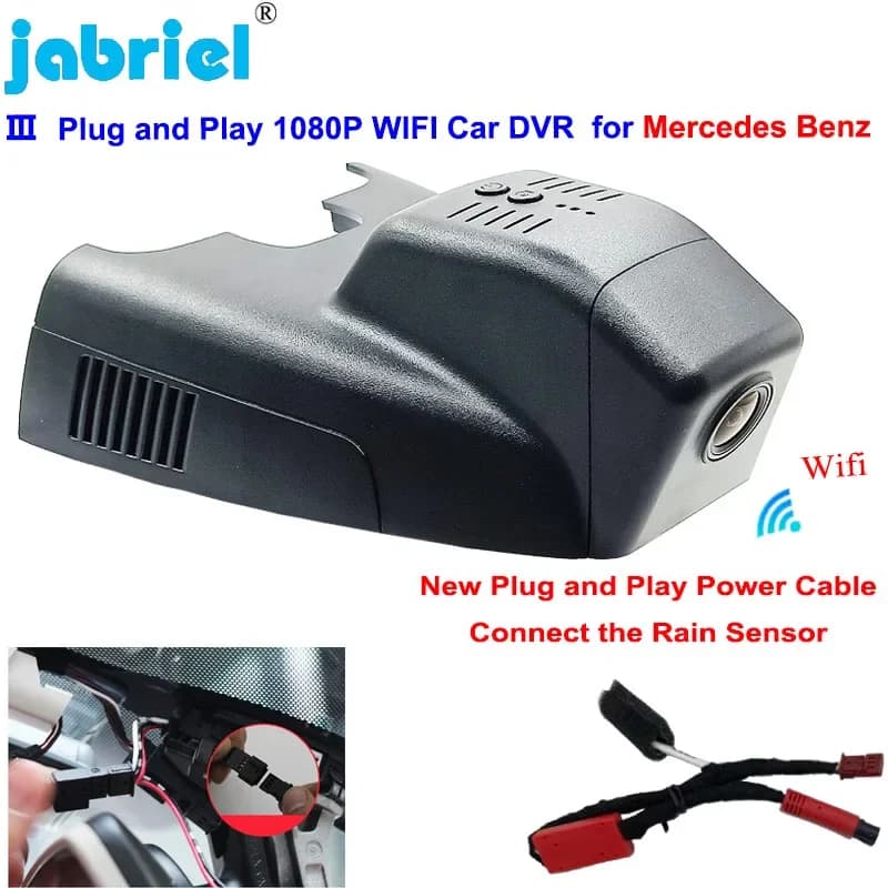 New Dash Cam HD WiFi Plug and Play for Mercedes Benz Class B w246 w247, for Mercedes Benz B180 B200 B250 B260 2011- 2019