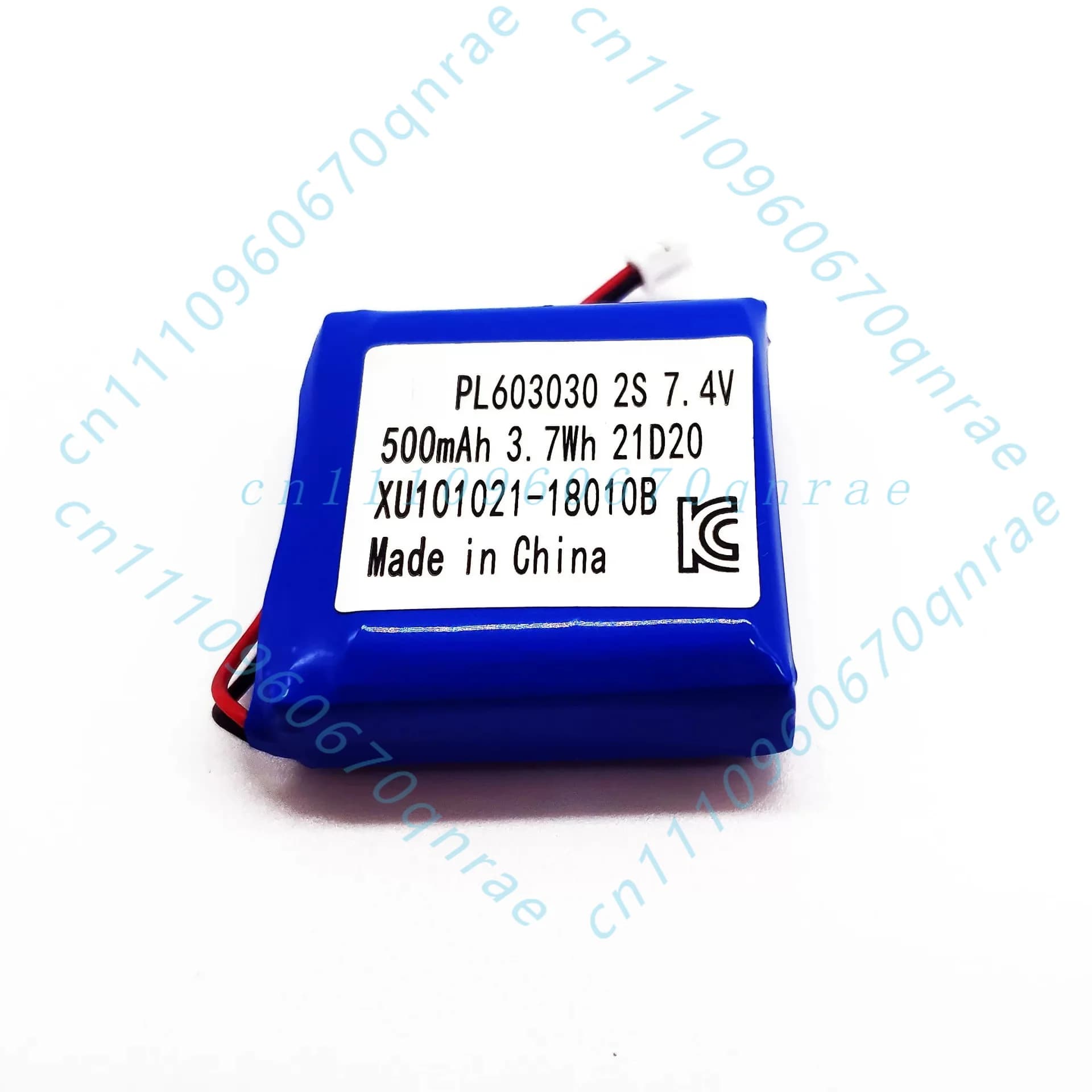 Polymer lithium battery pack 603030 500mAh 7.4V 2S1P for hydrating instrument, massager
