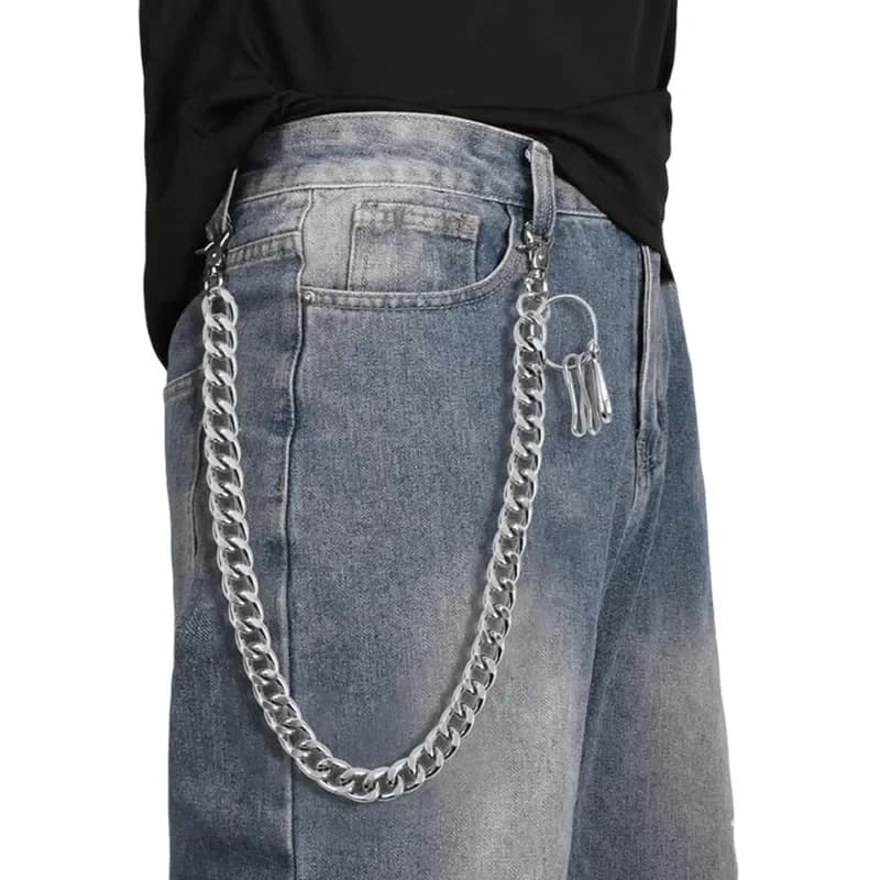 Harajuku Style Street Hip-Hop Jeans Wallet Chain with Punk Style Waist Chain for Men Accessories Drop shipping