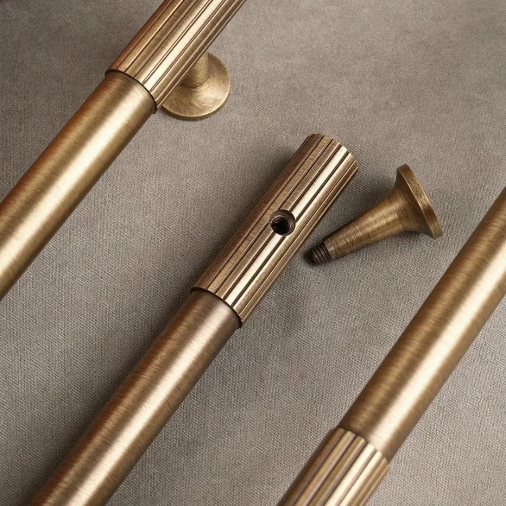 Maniglie per mobili in bronzo, pomelli per armadi, maniglie zigrinate in ottone massiccio, tiranti a T antichi per porte di mobili