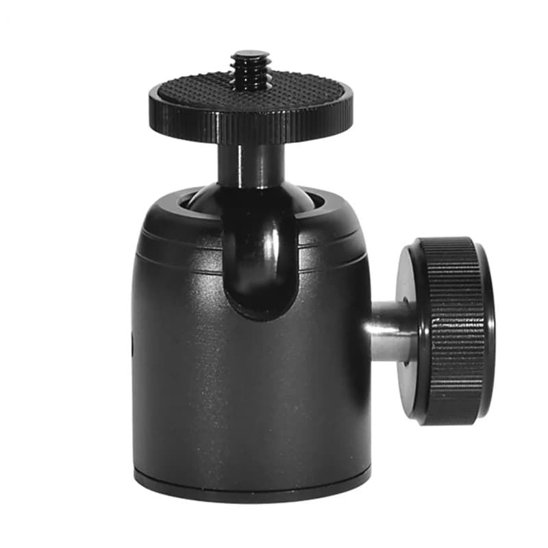 Mini testa a sfera per treppiede girevole a 360 gradi per fotocamera DSLR Design con Slot a forma di U con girevole a 360 gradi per treppiede per fotocamera monopiede