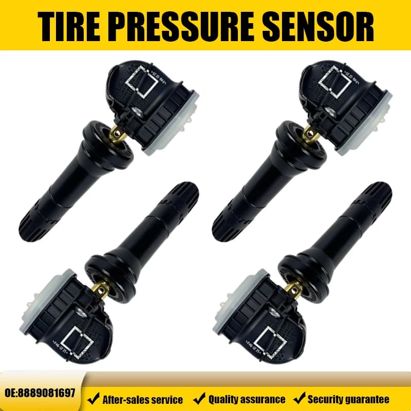 1/4 Pezzi Sensore di Monitoraggio Pressione Pneumatici TPMS 8889081697 per Geely ZEEKR Lynk Co Volvo Smart Compatibile con 80002489 433MHz
