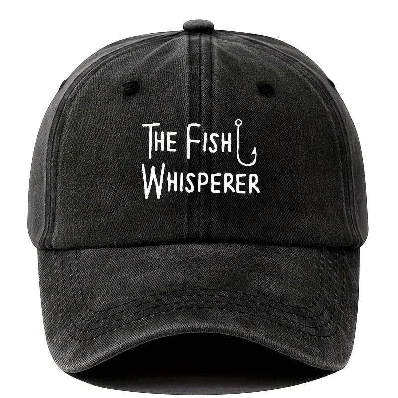 Cappellino da Baseball da Uomo, Versatile Cappello Trucker Hip-Hop per Viaggi e Pesca, con Stampe di Lettere, Visiera Curva Casual