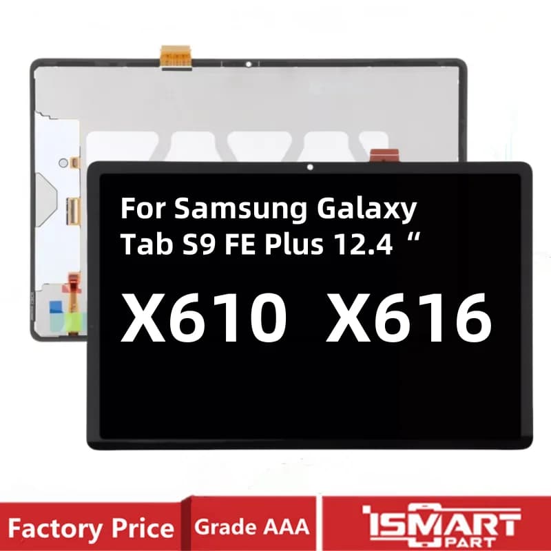 12.4" For Samsung Galaxy Tab S9 FE Plus LCD S9FE+ X610 X616 SM-X610 SM-X616B Display Screen Touch Digitizer Assembly Replacement
