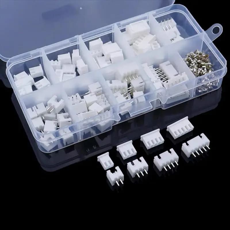 230 Pieces 2/3/4/5p Kit Terminal Pin Male and Female Housing Pin Header JST XH-2.54 Adapter Connectors 4 Value