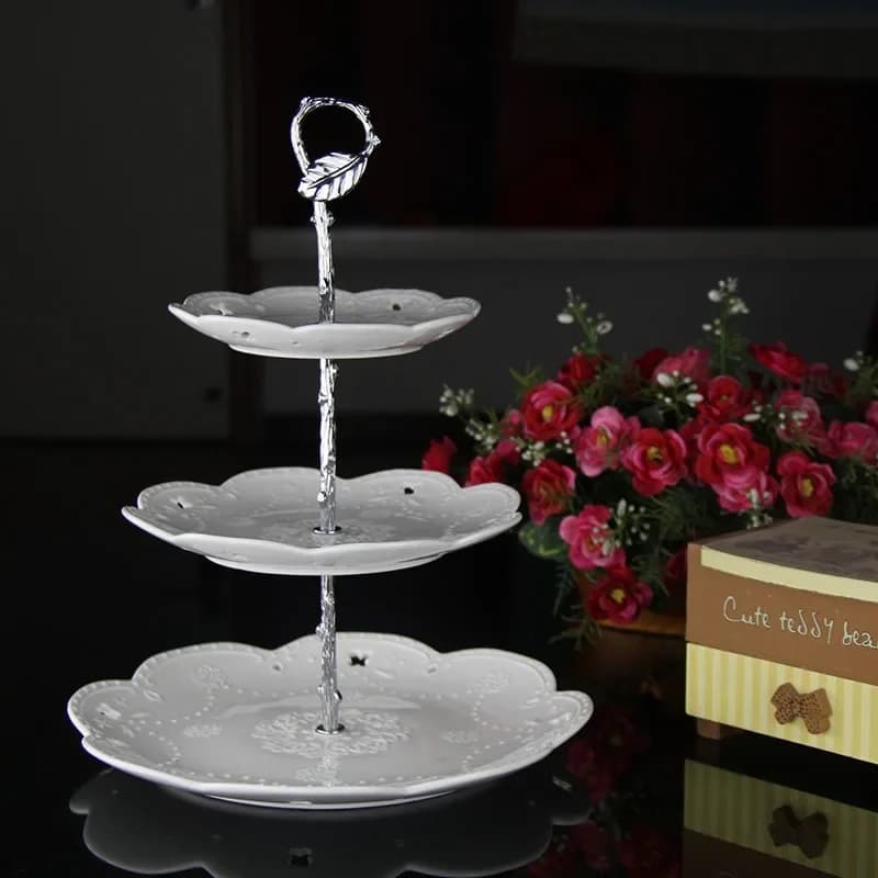 Nuovo vassoio per torta cremagliera in lega di zinco picciolo Dim Sum vassoio per frutta cremagliera utensili per la casa vassoio per corde in metallo cremagliera forniture per cottura da cucina