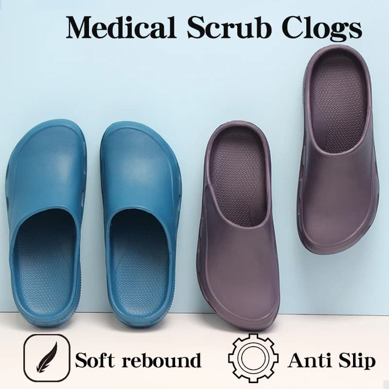 Vendita calda Clinica Chirurgia Scarpe Leggero Clinica Dentale Zoccoli Antiscivolo Infermiera Pantofole Economici Cinghia Posteriore Zoccoli Medici 5X03-08