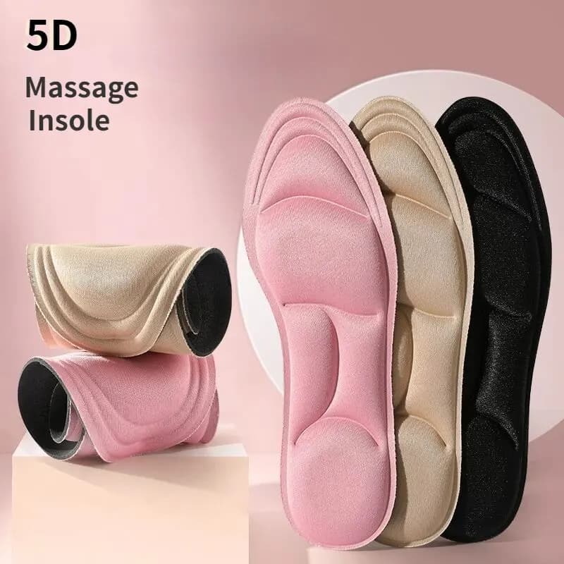 Solette sportive in memory foam per massaggio 5D Cuscino traspirante Supporto per arco ortopedico Unisex per le donne Cura dei piedi Inserti confortevoli