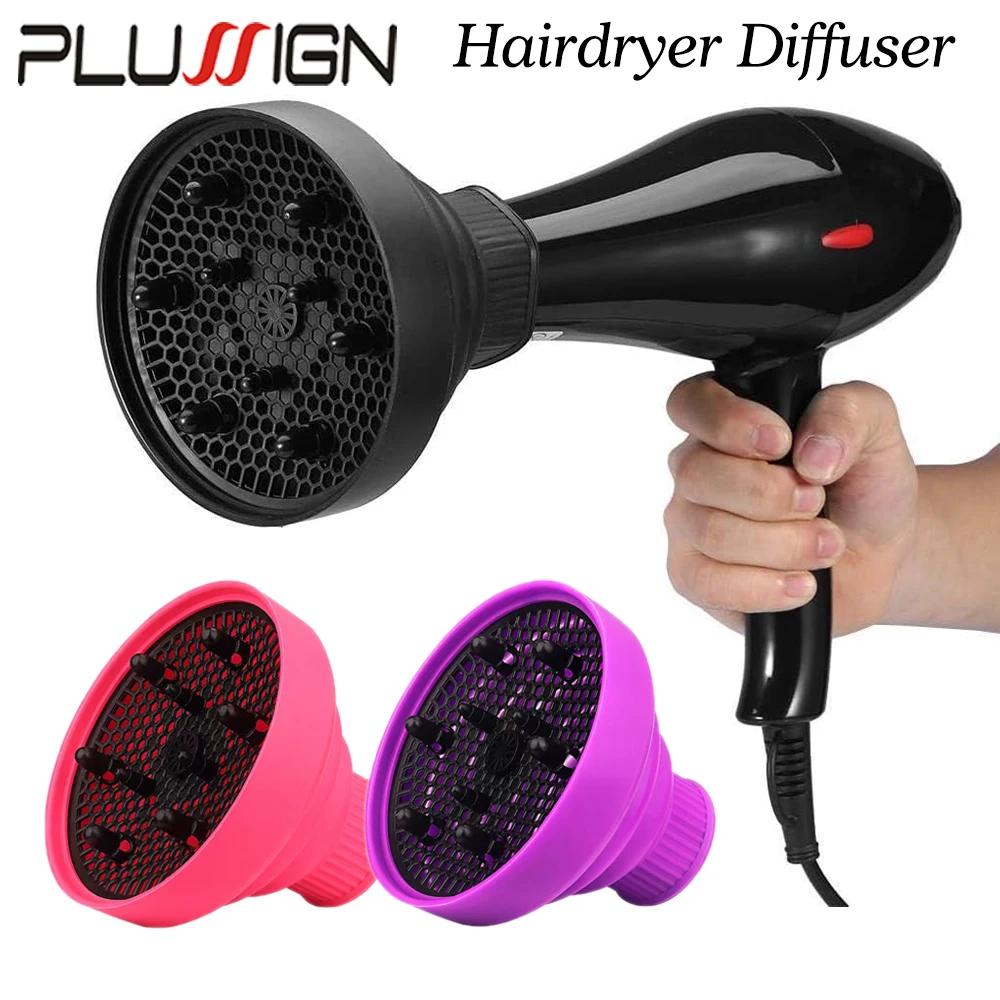 Foldable hair diffuser accessory for hair dryer Silicone portable diffuser for curly hair Universal diffuser for hair dryer