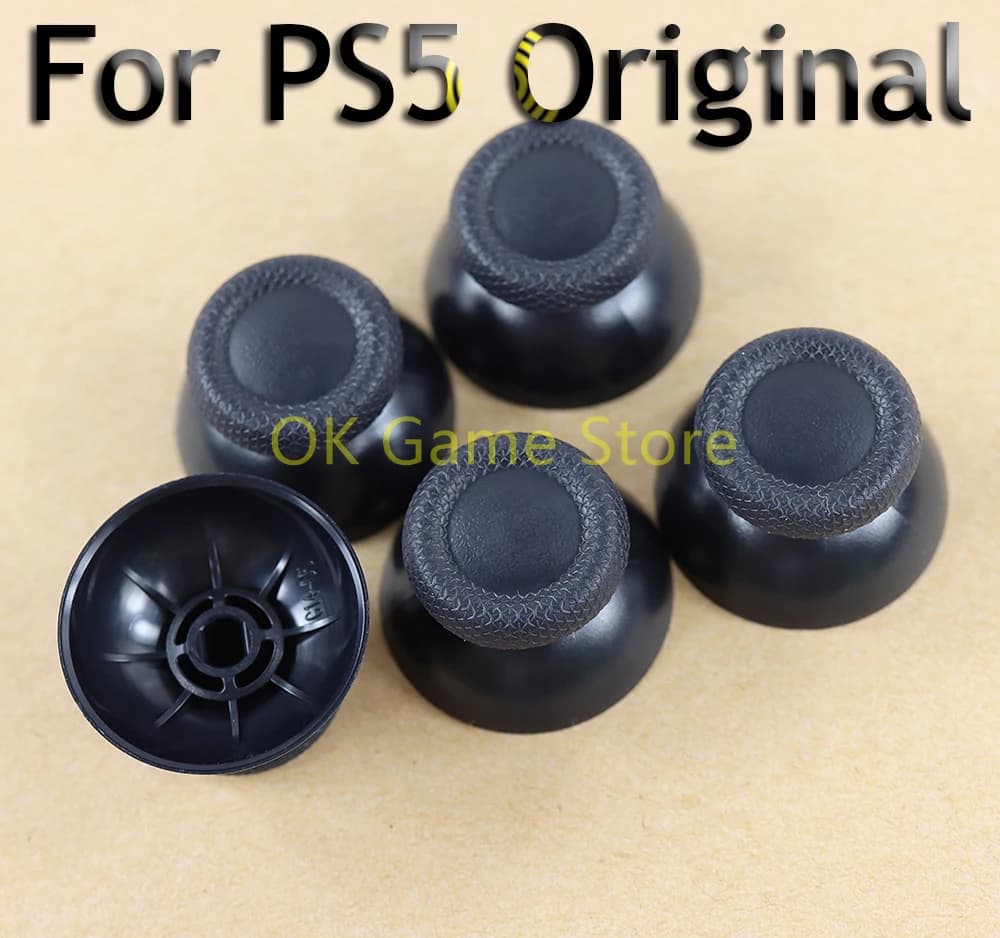 50 PZ Per PS5 Playstation5 Originale Nero 3D Joystick Cap Maniglia Fungo Rocker Cap Pulsante Console di Gioco Accessori