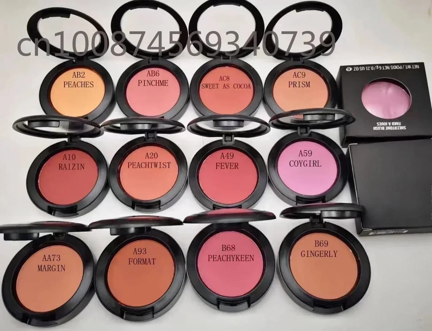 Nuovo Blush Sheertone di Marca, Set di 12 Colori, Strumento per il Trucco