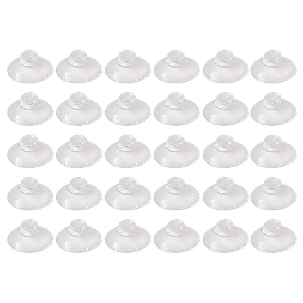 80Pcs Suction Cup Transparent Plastic 30Mm Strong Adhesive Hooks for Glass Wall Hanging Household Use Transparent Suction Cup