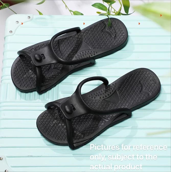 Foldable Travel Slippers Unisex EVA Flip Flops Hotel Non Slip Bathroom Indoor Outdoor Portable Lightweight Comfortable
