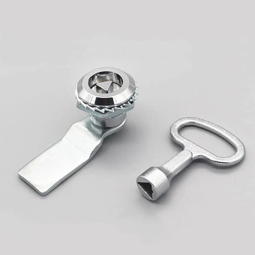 Multifunctional Gas Meter Cam Lock With Key Round Triangle Square Hole For Subway Train Elevator Shoes Cabinet Trash Can Drawer