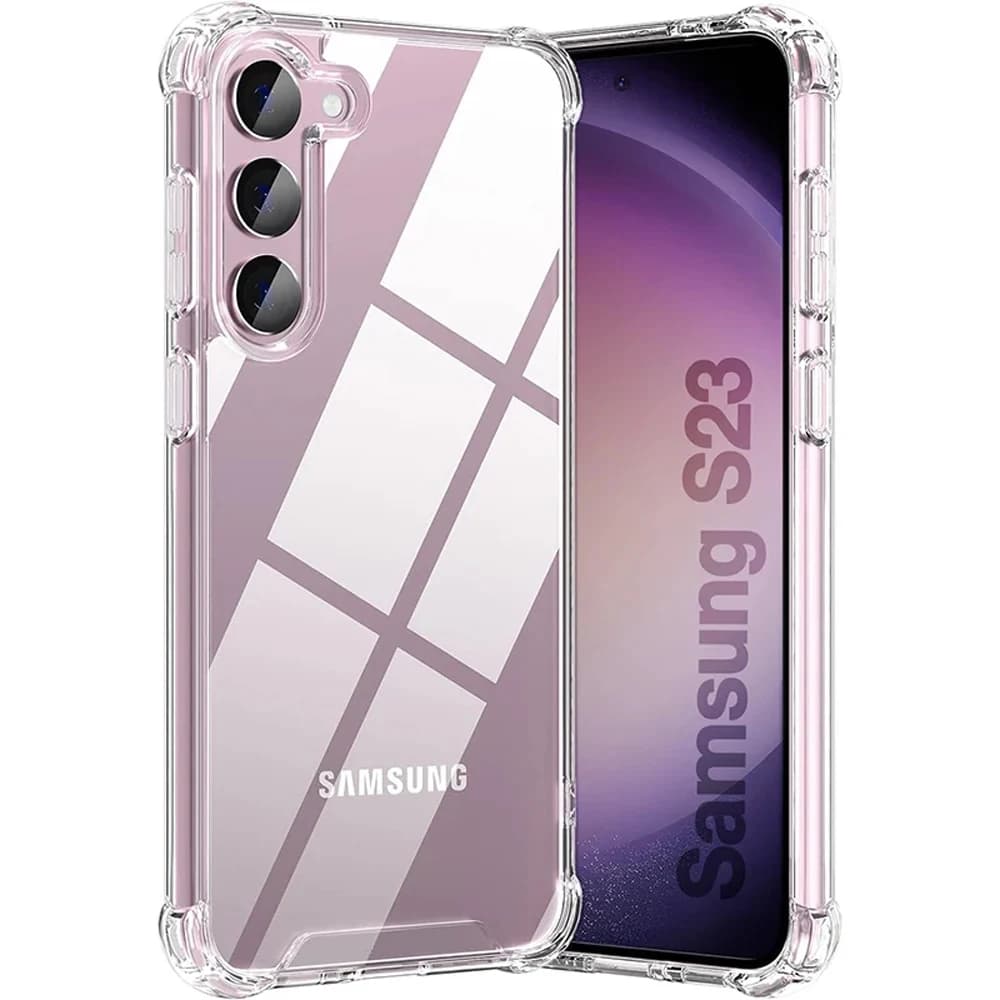 Transparent TPU Soft Case for Samsung Galaxy S25 S24 S23 S21 FE S22 Plus Ultra Cover for Samsung A13 A26 A36 A54 A53