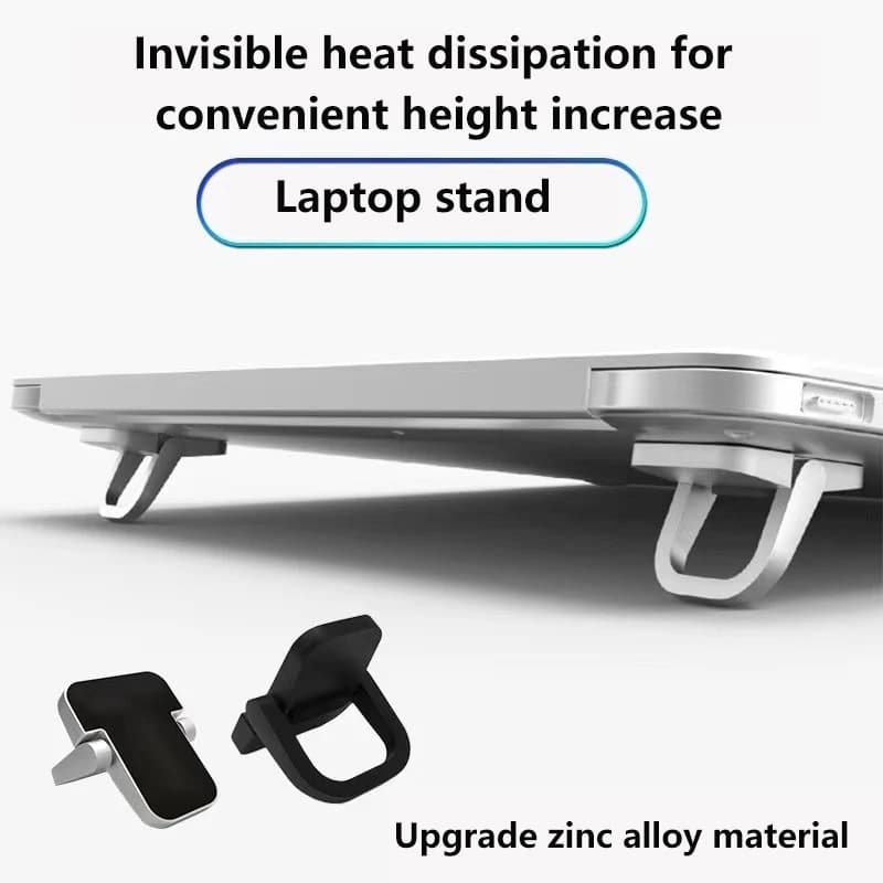 【K】Portable Laptop Stand With 2 Adjustable Angles Foldable Bracket Invisible Laptop Riser Stand For Notebook Holder Legs