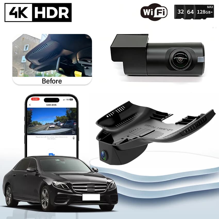 Videoregistratore per auto HD 4K 2160P Plug and Play per Mercedes Benz Classe E w213 Classe C w205 s205 AMG GT 50 53 63
