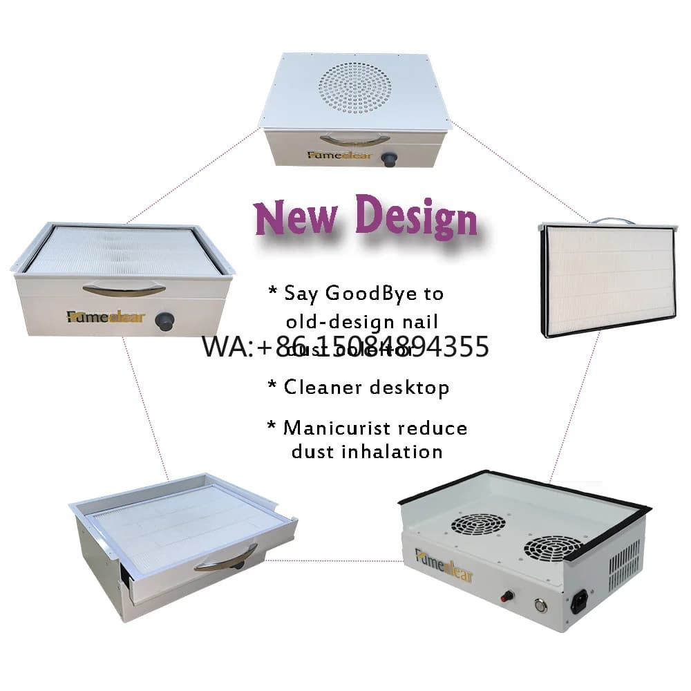 Professional Extractor Nail Table Dust Fan Vacuum Cleaner Machine 130w Nail Dust Collector for Nail Salon Equipment