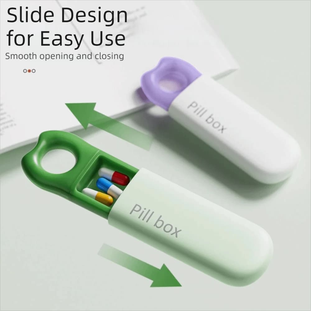 Nuovo Organizzatore Giornaliero per Pillole a 3 Scomparti, Portapillole Portatile Mini Contenitore per Medicinali