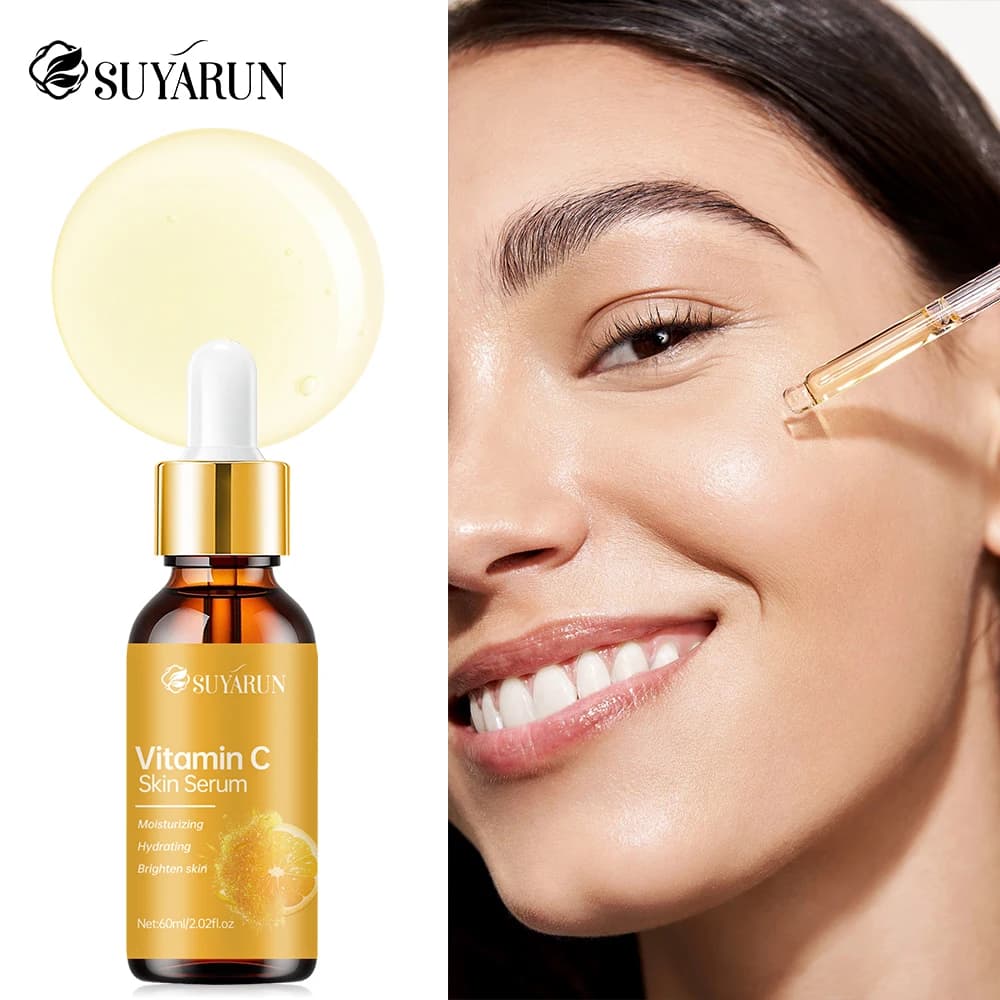SUYARUN Essence for face to vitamin C Hyaluronic acid whitening Essence hydrates dry skin, firming Essence for skin Care of face skin