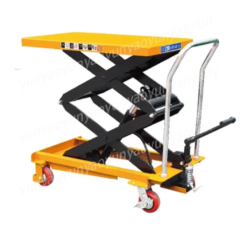 Mini Movable Scissor Lift Platform 1.5m 500kg Hydraulic Manual Lift Table