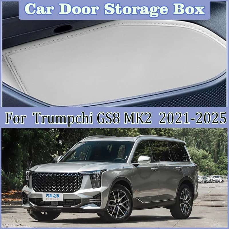 Car interior storage box for Trumpchi GS8 2024 Accessories MK2 2021 2022 2023 2025 Car door slots
