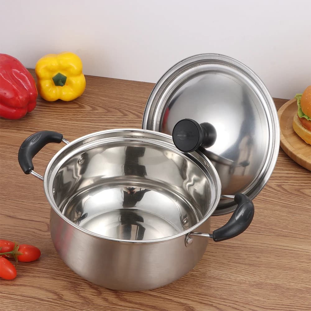 Coperchio per Pentola Durevole 20-30cm in Acciaio Inox Anti-scottatura, Coperchio Universale per Wok e Padella, Utensile da Cucina per Ristoranti
