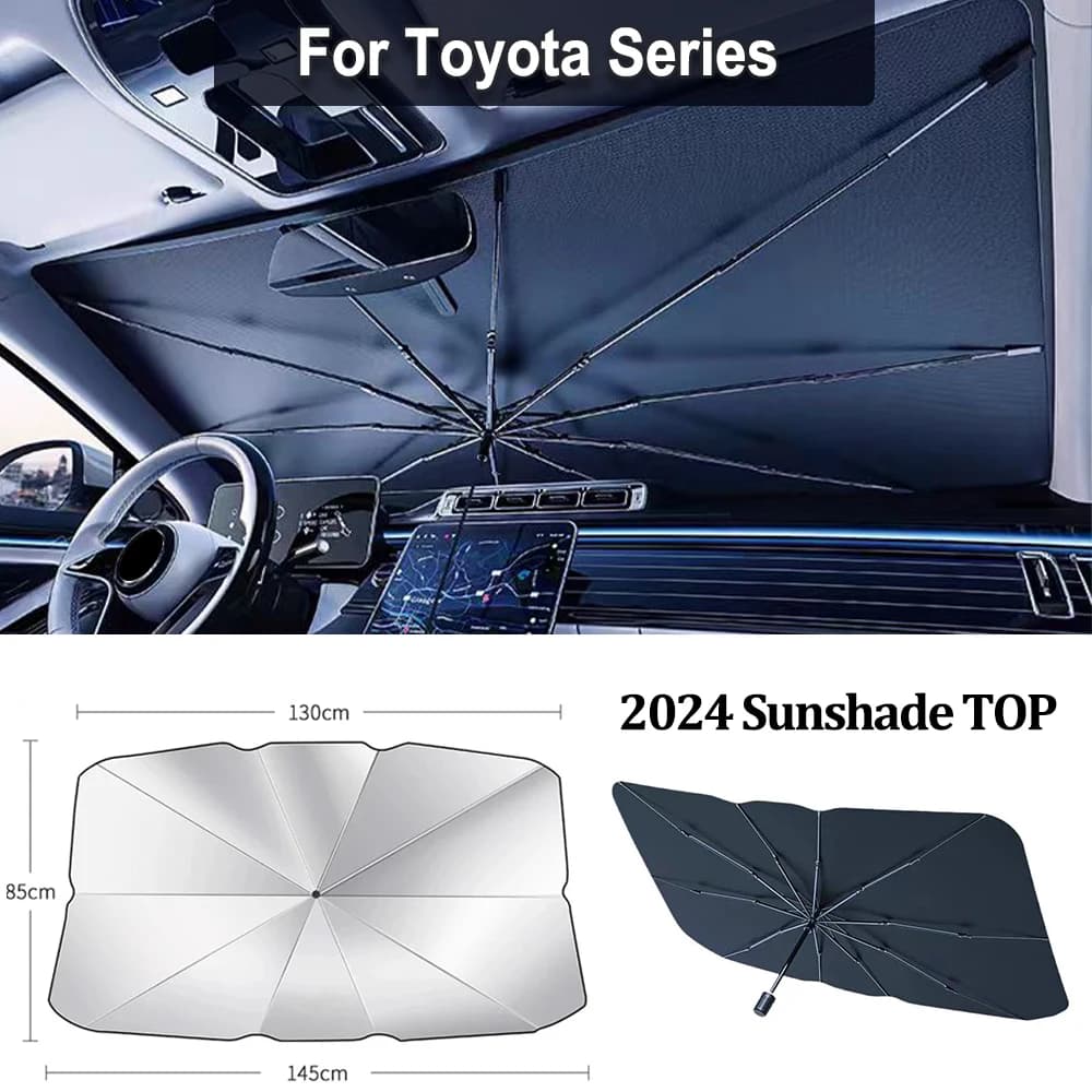 Per Toyota Prius Camry Corolla C-HR CHR RAV4 Prado Auto Parasole Parabrezza Ombrello Anteriore Parasole Ombrellone Pieghevole