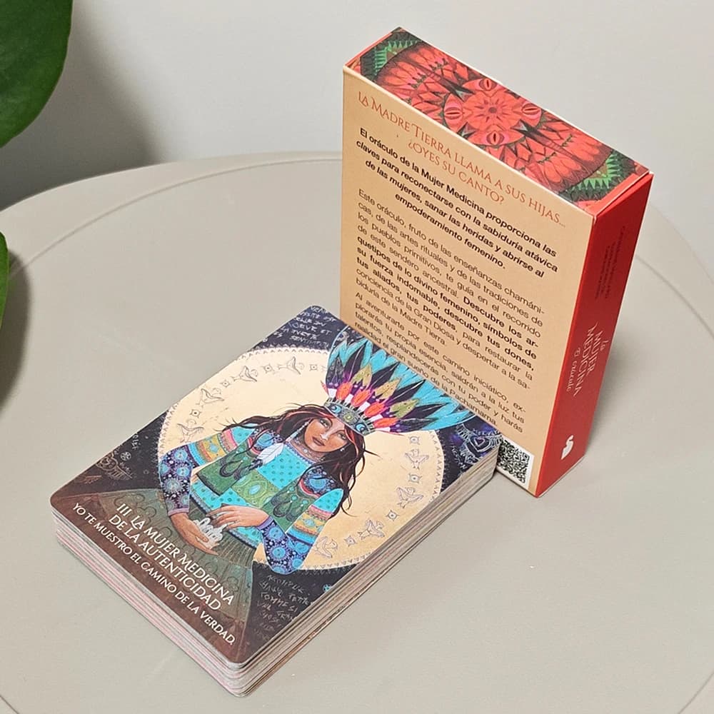 Medicine Woman Oracle 10,5*7,5 cm - 49 carte dell'archetipo sciamico per la guarigione e l'empowerment (versione spagnola)