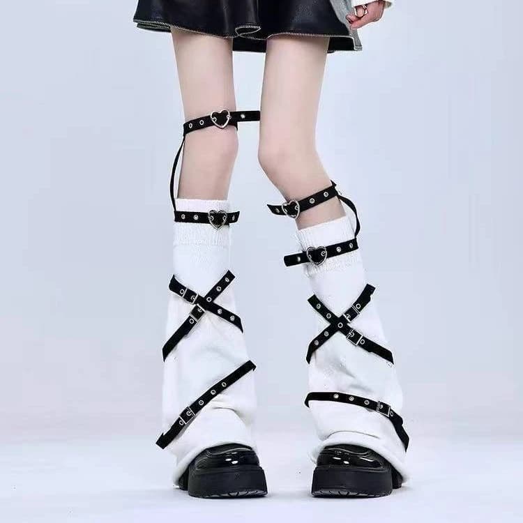 Women's Harajuku Punk Y2K Scaldamuscles, Subcultural Fashion Retro Footwear, Audacious Girls' Scaldamuscles