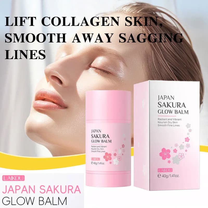 LAIKOU Sakura Moisturizing Stick 40g Slender lines Feed dry skin Lotion for moisturizing and moisturizing body