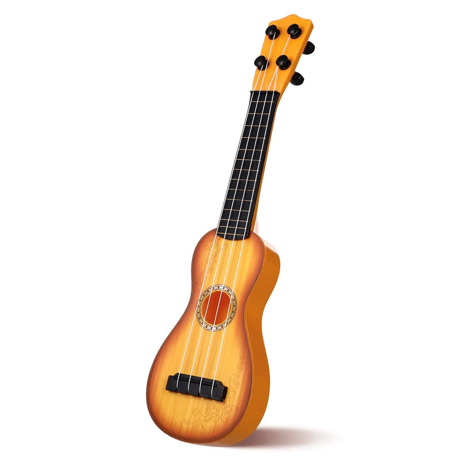 Mini Ukulele per Bambini a 4 Corde, Finitura Lucida, Strumento Musicale Educativo di Piccole Dimensioni per Principianti