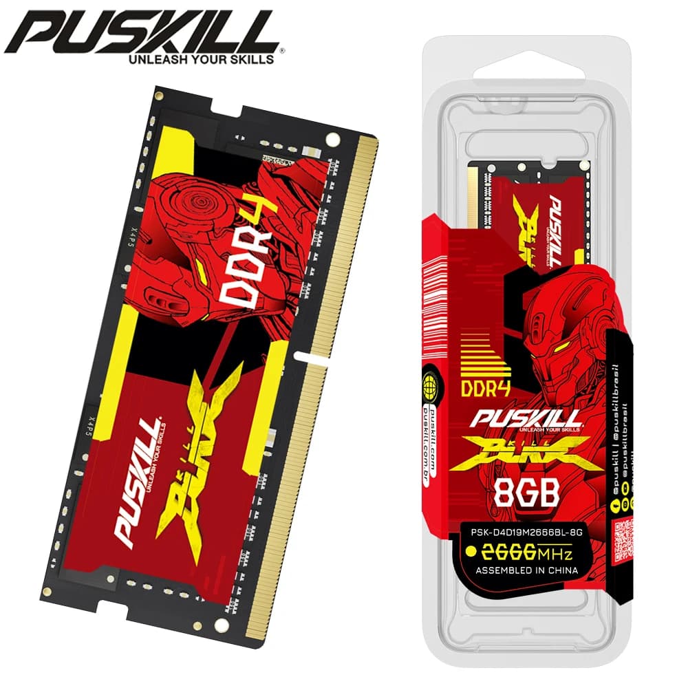 PUSKILL DDR4 Notebook Ram DDR3L 32GB 16GB 8GB 4GB 1.2V 3200MHz 2666MHz 2400MHz 1.35V 1600MHz 1333MHz Sodimm Memoria per laptop
