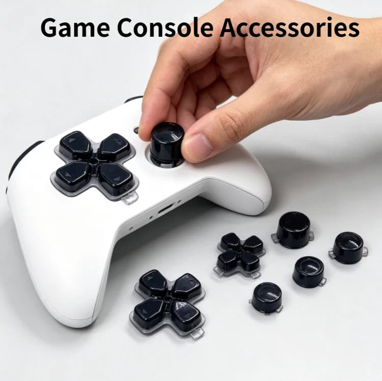 1Set for PS5 V1 V2 V3 Controller Gamepad Crystal Button A B X Y D Pad Cross Direction Function Key Replacement